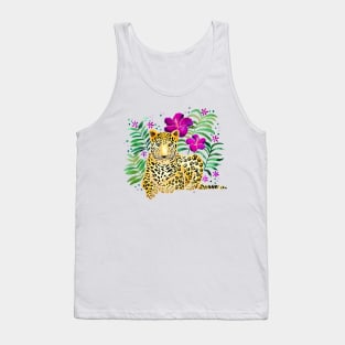 Tropical Leopard - Magenta Tank Top